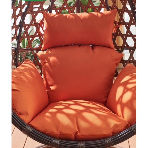 Cabon Steel Frame Outdoor Single Seat Garden Swing Chair OEM