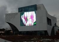 A tela transparente Mesh Dip Transparent Led Display do diodo emissor de luz do teto P25 conduziu a propaganda interativa da propaganda da exposição