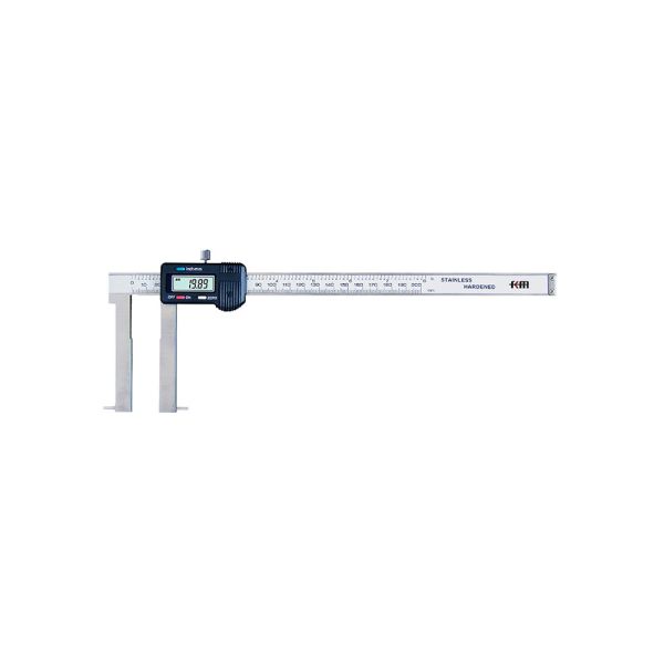 24-150mm/0.94-6'' Digital Internal Groove Caliper with Cylindrical Contact Point for Precise Inner Groove