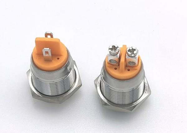 Red Blue LED Anti Vandal Push Button Switch 12mm 16mm Metal LED Indicator Light Manufacturer