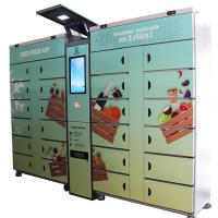 Código seguro 15inch de Qr do cacifo do refrigerador do alimento transparente com a grande ou caixa pequena do auto