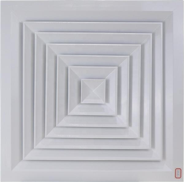 customized Air Conditioner Accessories Square Aluminium Louvre Vents And Grilles