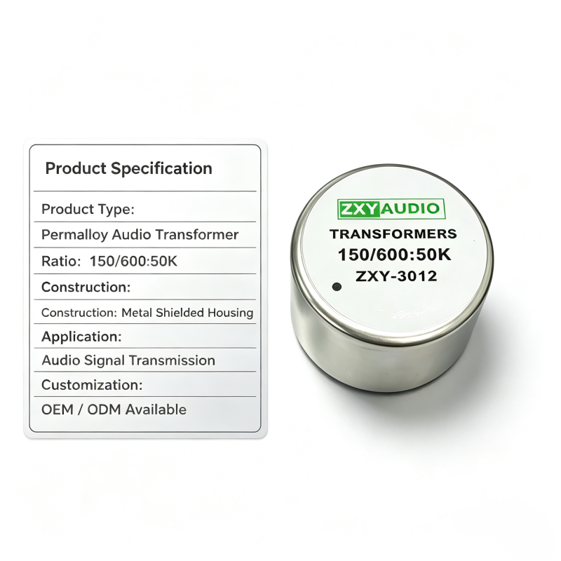 ZXY3012 150/600:50K High Performance Permalloy Audio Transformer for Signal Amplification