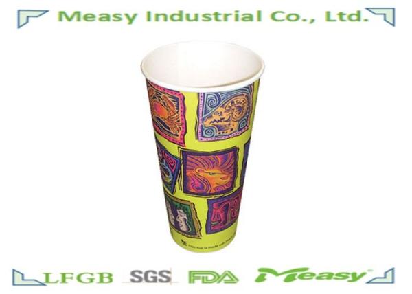 20oz / 22oz Eco-friendly Cold Paper Cups Double PE Material