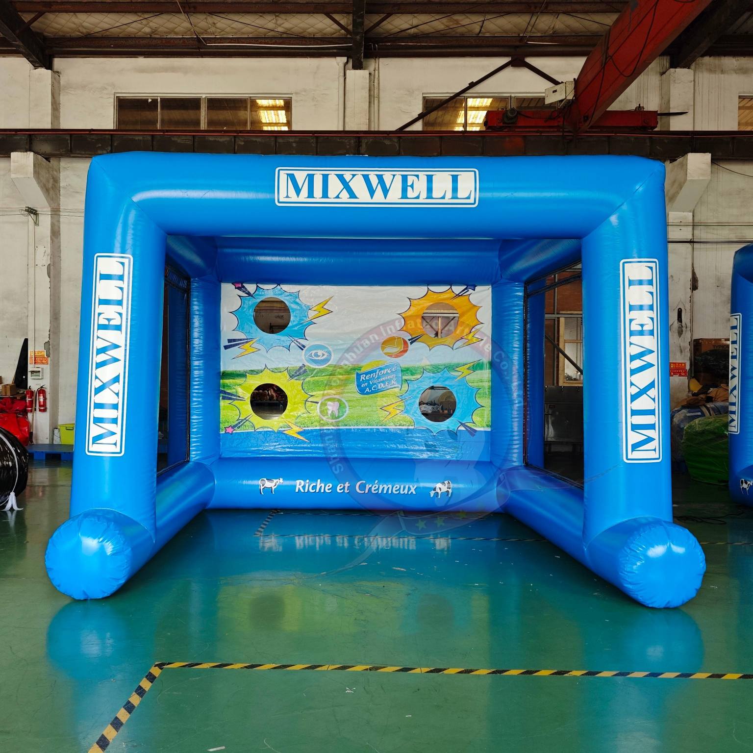 Custom Inflatable Goal Soccer Sports Gate With Logo Printing Portable Football Training Target Outdoor Activity Arch Event Branding Structure