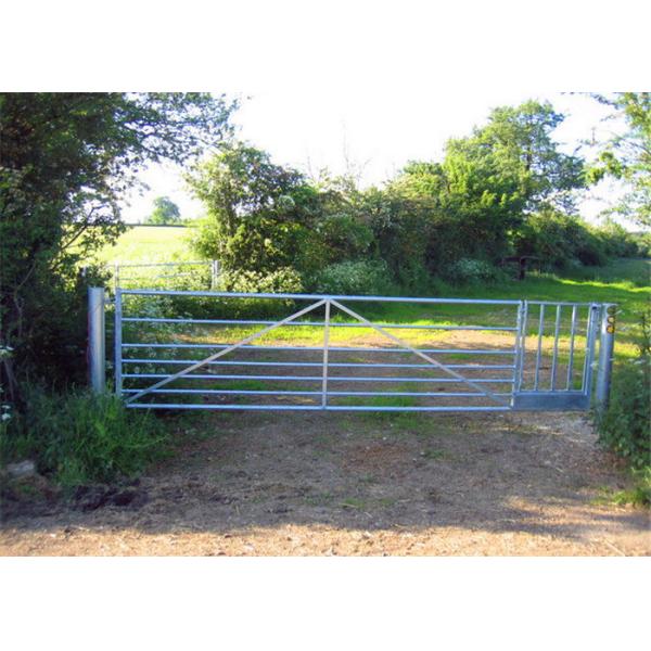 Galvanized 1.2mm Driveway Farm Gate Metal Agricultural With Hingle