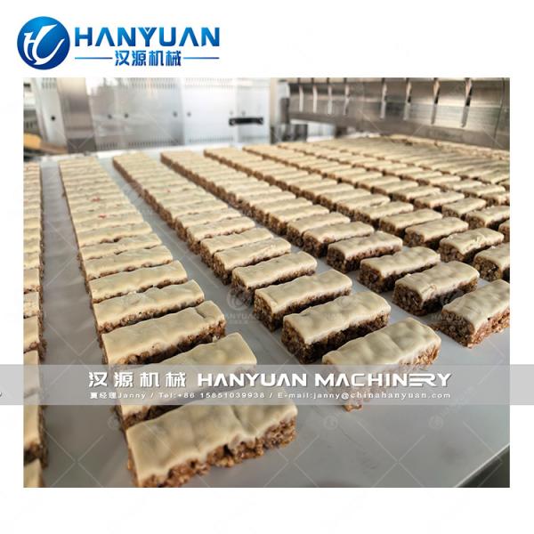Double Layer Cereal Protein Bar Ultrasonic Cutting Production Line
