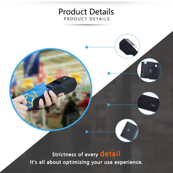 4G Smart Android Handheld Pos Terminal With High Speed Thermal Printer
