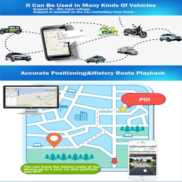 200MAH MT6261 4G LTE GPS Tracker For Vehicle / Truck / E-Bike