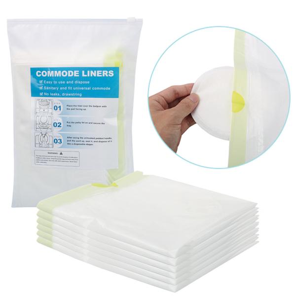 High Quality Potty Liner Disposable Bag Plastic Bag Toilet Liner With Strong Absorbent Pad