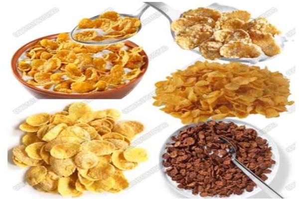 High Efficiency Corn Flakes Manufacturing Machine Snack Production Line
