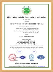 CÔNG TY TNHH CÔNG NGHỆ ZIITEK VIỆT NAM Certifications