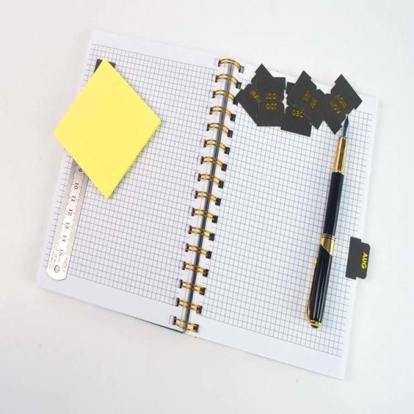 A5 Customized Book Printing Full Color Recycle Blank Monthly Spiral Journal Notebook