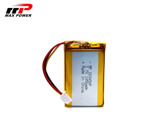 Bateria subaquática MP103450P 1950mah 3.7V do polímero de Li da câmera de HD com aprovação do CE do UL
