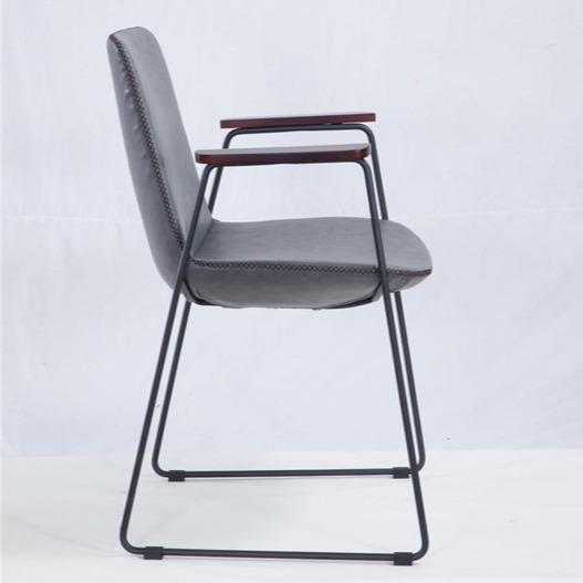 Restaurant 55x50x82cm Modern Leather Dining Chair