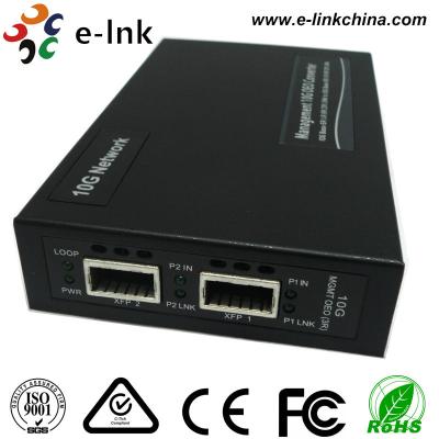 XFP autônomo à fibra ótica de XFP ao conversor dos ethernet, conversor manejável dos meios