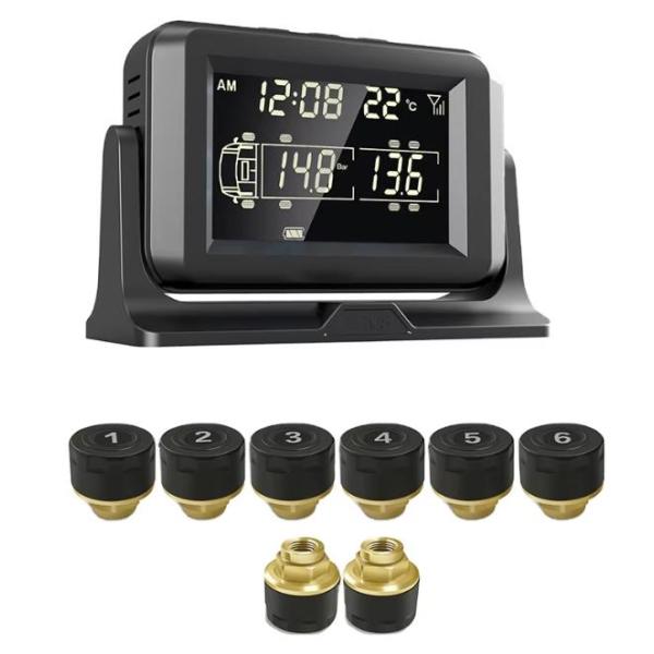 4CH GPS 4G Monitoreo en tiempo real DVR móvil Sistema de alarma de presión de neumáticos externo