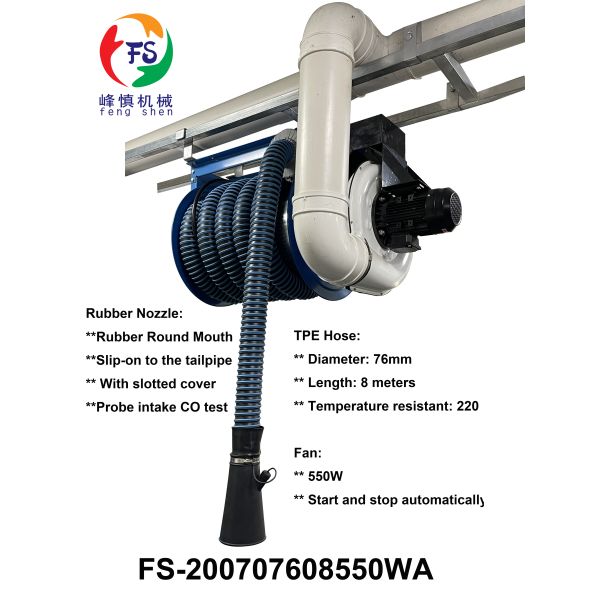 Drum Repair Workshop Exhaust Pipes Fume Gas Extraction Dust Collector Fume Extractor