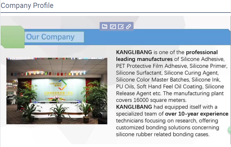 Kanglibang Silicone Primer for HTV Silicone Bonding with Metallics & PET