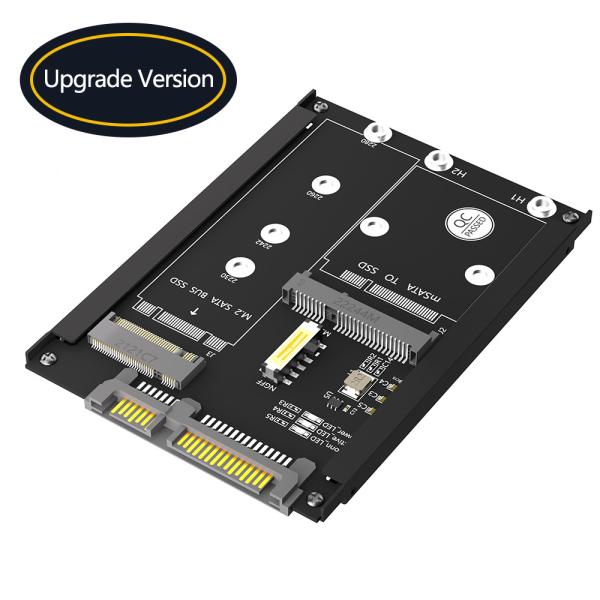 2 в 1 комбинировать M.2 NGFF Key B & MSATA SSD к SATA3 адаптер Бесшовная интеграция