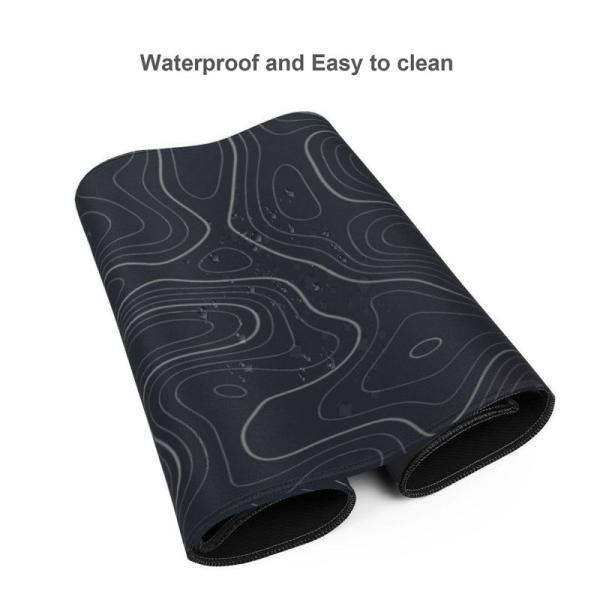 Black White Marble Desk Mat Smooth Surface Gaming Mouse Pad for Computer Accessories