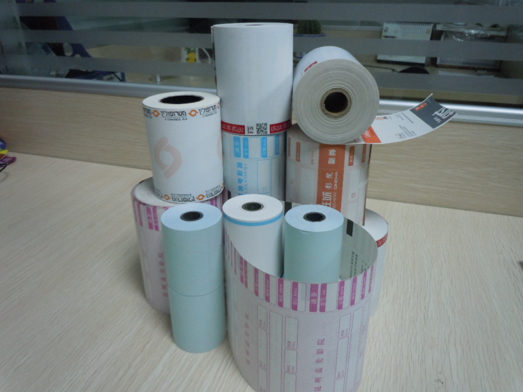 Neat end surface thermal paper with OEM printing