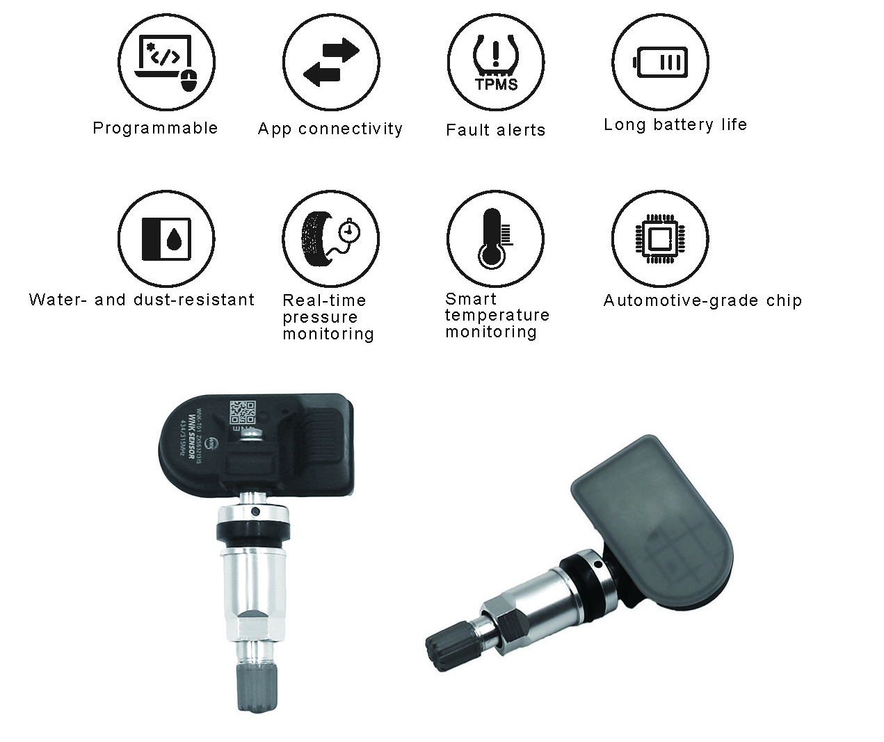 Universal TPMS Sensor for All Vehicles Auto Tire Pressure Monitor System