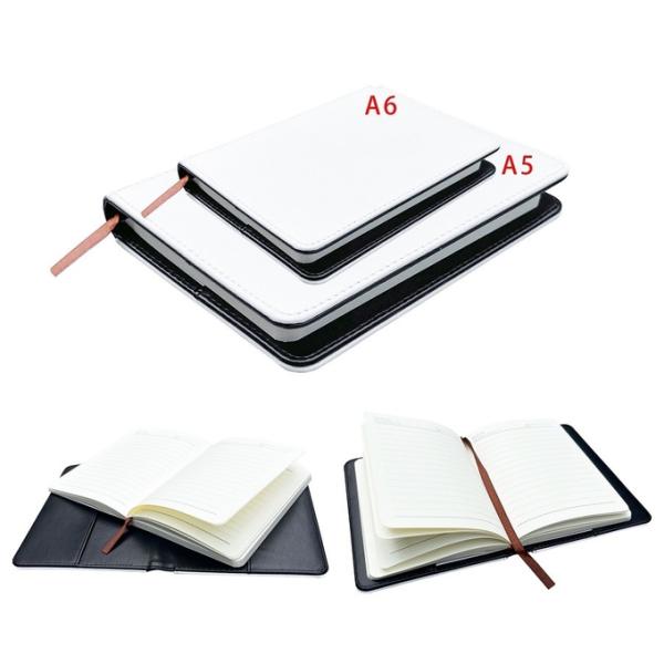 Double Sided Sublimation Leather Detachable Binder Notebook A5 A6 Sublimation Notebook Covers Blanks