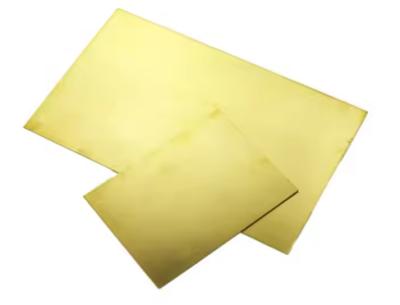 Large 18k H62 H65 2mm Gold Color Plated Brass Plate 100-1500mm