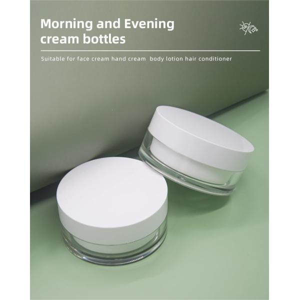 Tapón de tuerca poner crema cosmético de dos del espacio del día de la noche del Od 93m m ABS de los tarros