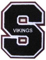 Chenille PMS Color Heat Cut Border Embroidered Patches