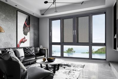 Multi Point Locking Aluminium Sliding Sash Windows With Insect Protection And Insulated Glass