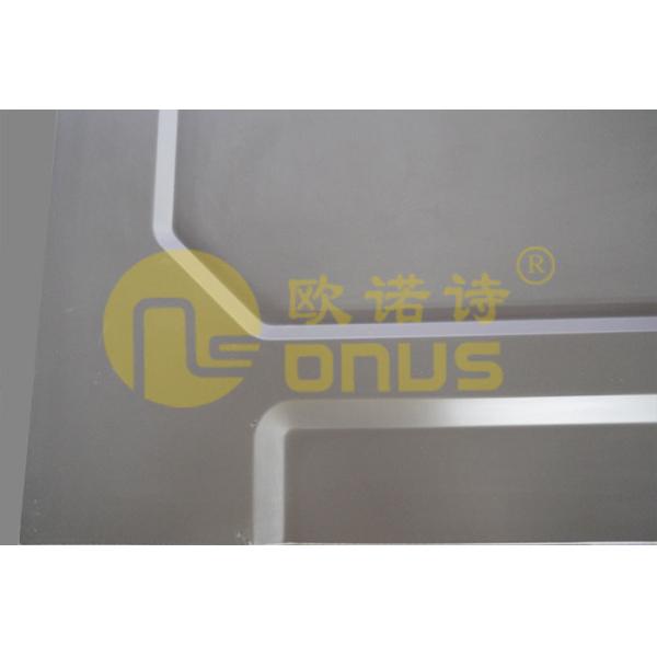 Dark Grey Customize Fume Hood Epoxy Resin Tops with Special Molded Marine Edge