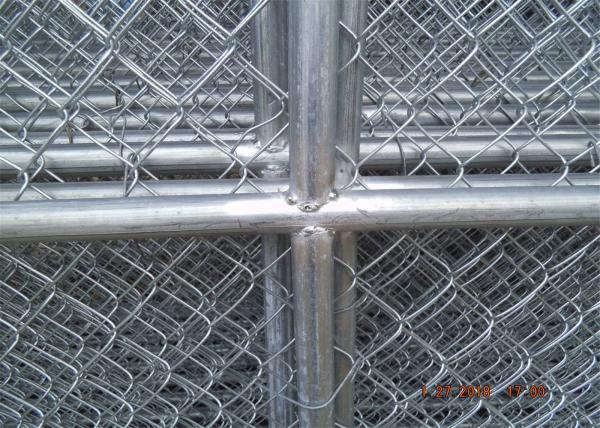 8'x12' temporary chain link fence panels diameter wire 11.5ga chain link mesh 2 x 2 tube 35mm wall thick 1.60mm