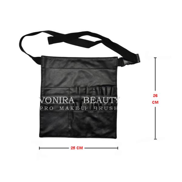Portable Makeup Brushes Holder Organizer PU Cosmetic Waist Bag Case Beauty Storage Pouch With Artist Belt Strap