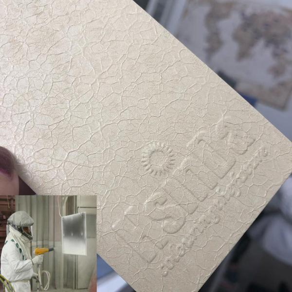 Light Color Crack Texture Spray Precision Powder Coating Environmentally Friendly