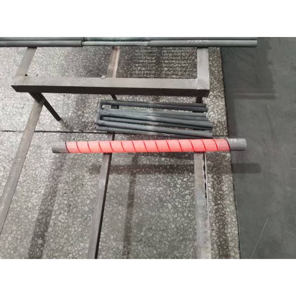 Single-Thread SiC Heating Element –12mm Diameter, 280mm Hot Zone, 120mm Cold End