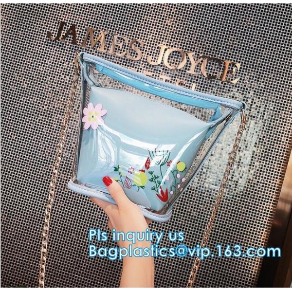 shopping bag plastic bag sizes standard promotional shoulder bag waterproof, Tote Bag Fashion Pvc beach bag, tote, handy
