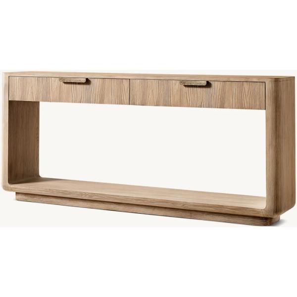 CT-006 Bedroom Modern Console Table Furniture With Roller Shutter Door Cabinet