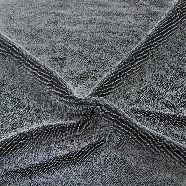 16X16 Microfiber Car Buffing Towel Black Ultra Thick 800GSM Twist Pile 70% Polyester 30% Polyamide New Arrived
