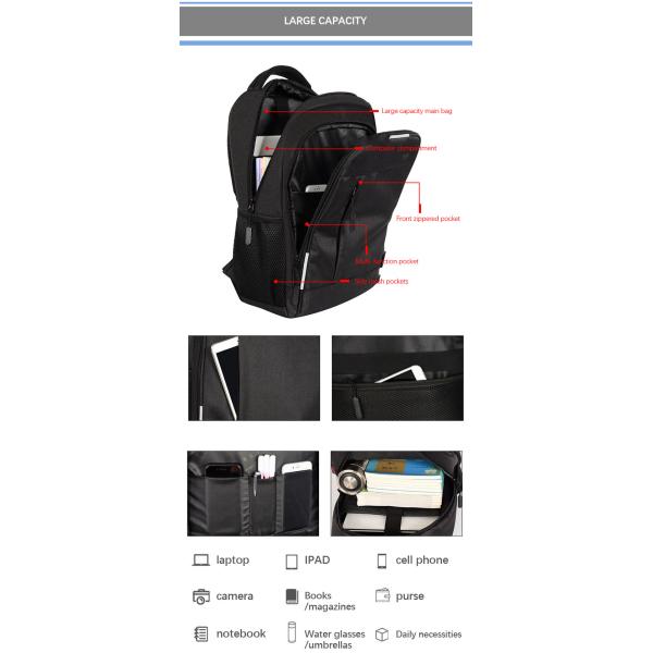 Wear Resistant Business Computer Backpacks Anti Seismic Outdoor Travel Backpack