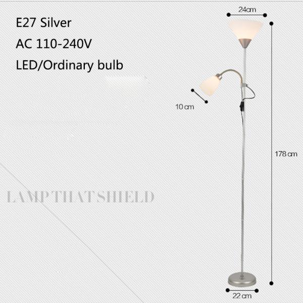 American modern wrought iron paint floor lamp LED branch bedroom lamp living room lighting(WH-MFL-25)