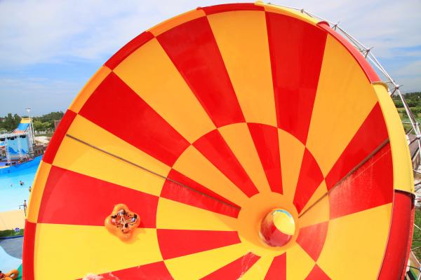 Huge Tornado Water Fiberglass Slides For Pools Vison Waterparks Equipment