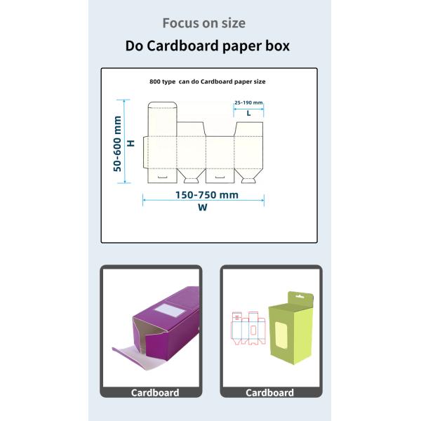 CQT 800 Caixa de cartão/corrugada de linha reta Máquina de colagem de pasta semi-automática