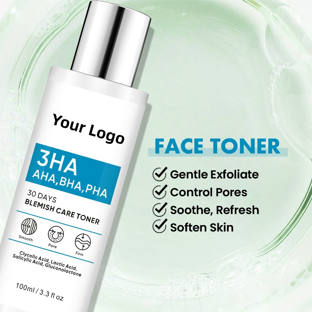 OEM ODM Korean Brand Skin Care Set Acne Treatment Serum essence Acne Removing and Spot Removing Facial face cream Cuticle Layer Solution Skin Texture Exfoliating Facial Cleanser Toner