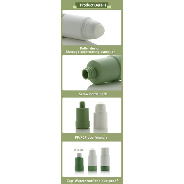 Refillable PP Roll On Bottle 50ml 75ml for Essential Oils and Deodorant