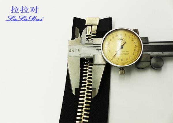 Bright 22 Inch Dual Separating Parka Zipper , Light Gold Teeth Reversible Separating Zipper