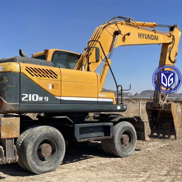 Подержанный экскаватор Hyundai Model 210W-9 оригинальный с прочными материалами