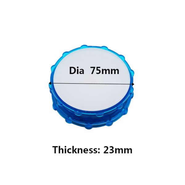 Portable Double Sided Manual Sublimation Herb Grinder With Printable Acrylic Blanks Plastic Small Spice Grinder With Storage