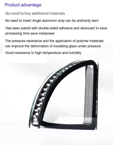 Butyl Sealing Warm Edge Spacer Bar for Dustproof Insulating Glass in Customized Colour